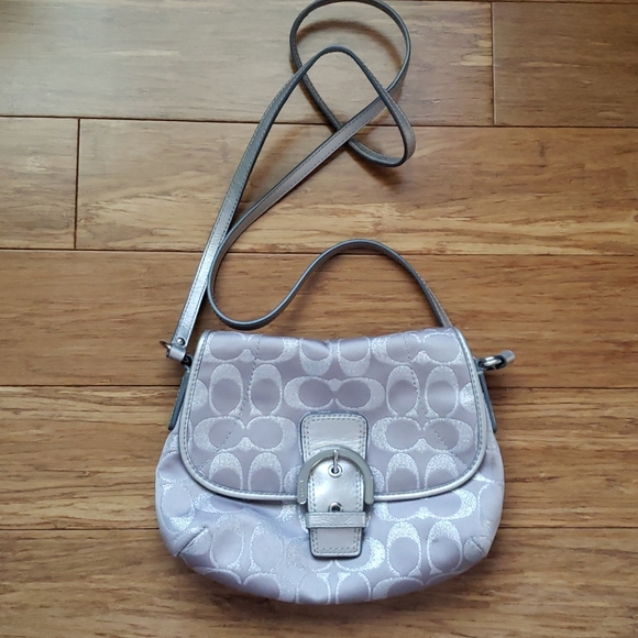 Silver Coach Purse - Picture 1 of 8